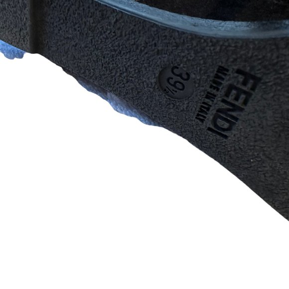 FENDI Black Suede Tall Wedge Cathy Boot, Size 39.5 - Picture 11 of 12